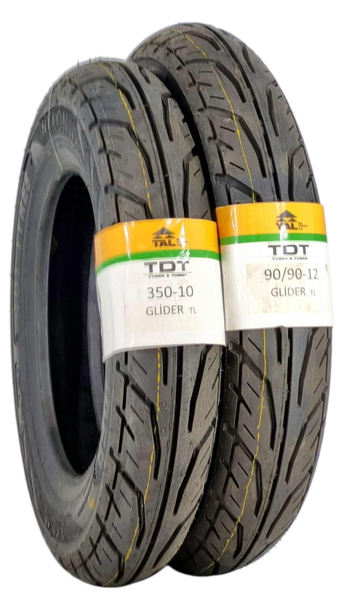 TDT TYRES Rks Spontini 350-10glider, 90/90-12 Glider Dubleks Set Glider10 Motosiklet Lastiği GLİDER10