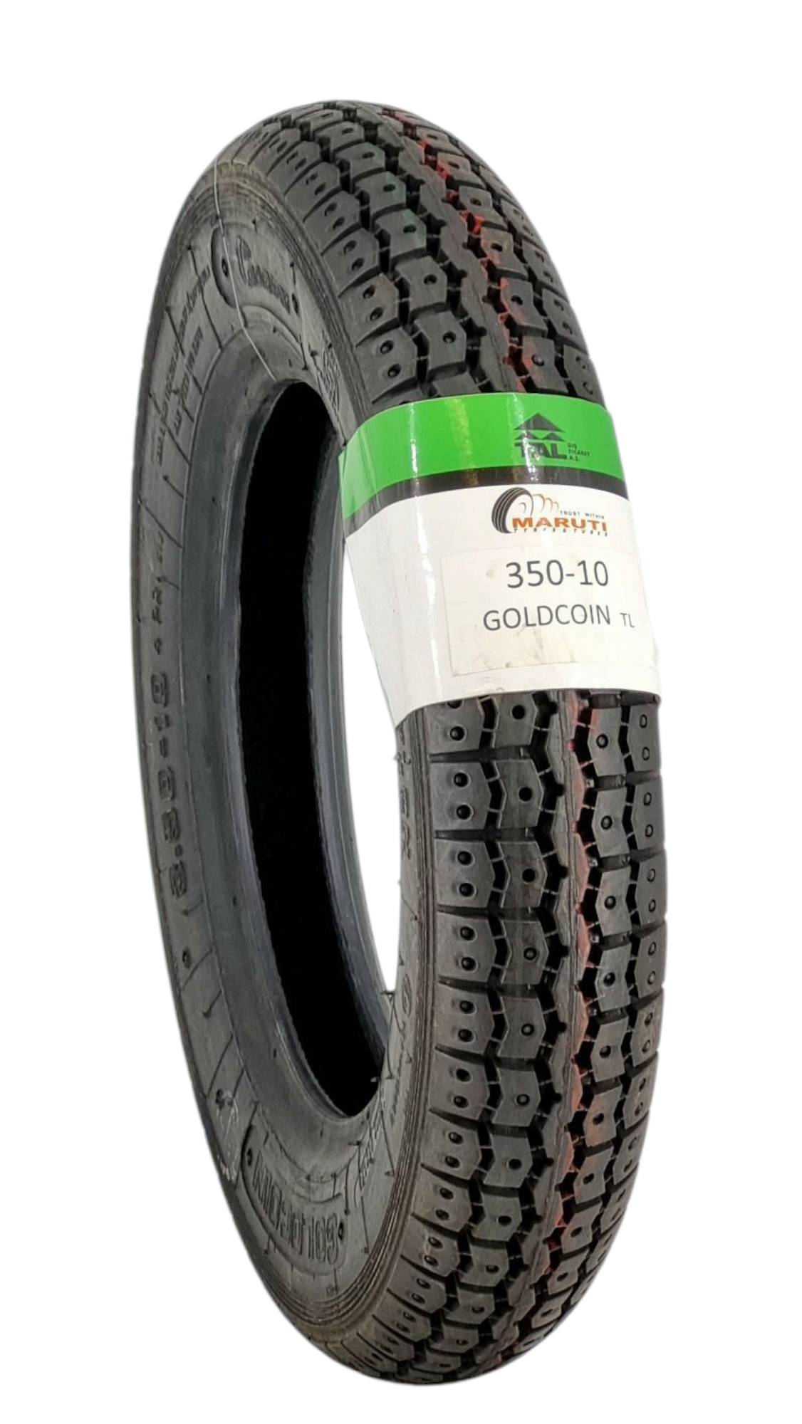 MARUTİ TYRES 350-10 Tl (TUBELESS) Motorsiklet Lastiği GOLD COİN