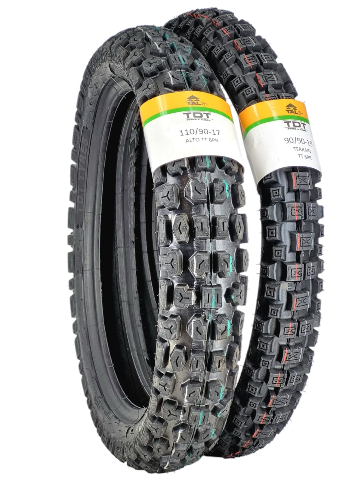TDT TYRES 110/90-17 ALTO VE 90/90-19 TERRAİN TAKIM TT(İÇ LASTİKLİ TİP)