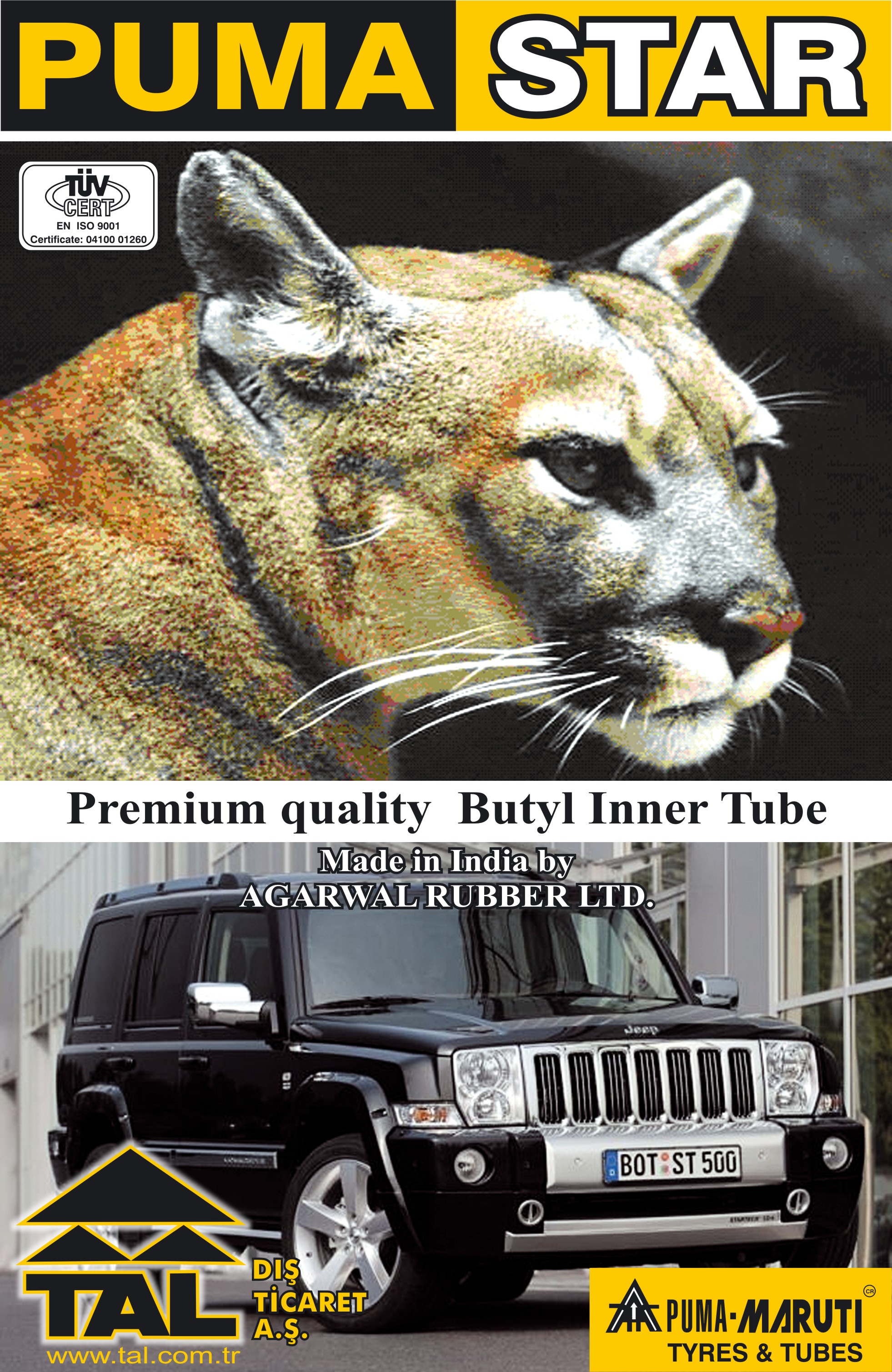 325/350-16 TR29 PUMA STAR iç lastik