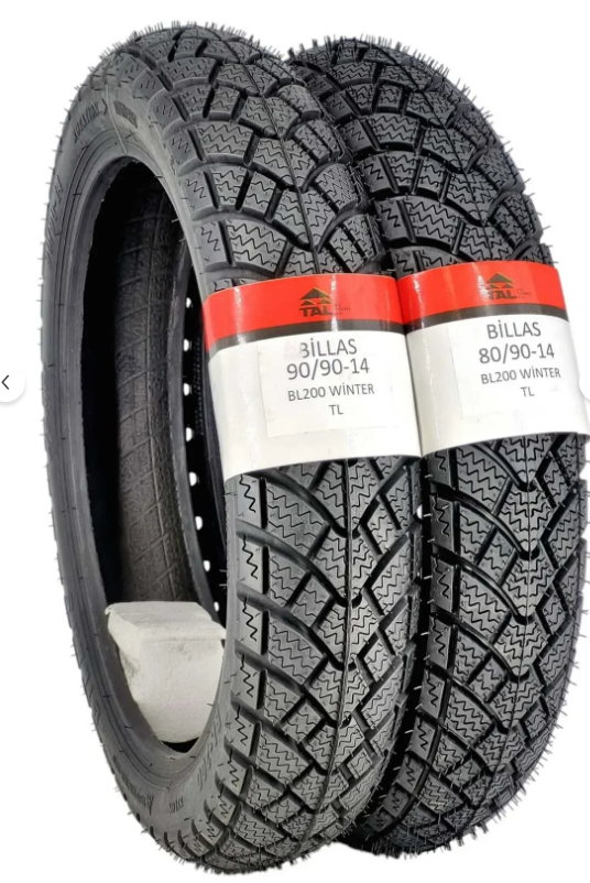 Billas HONDA DİO KIŞLIK TAKIM 80/90-14 VE 90/90-14 TL (TUBELESS - DUBLEKS)