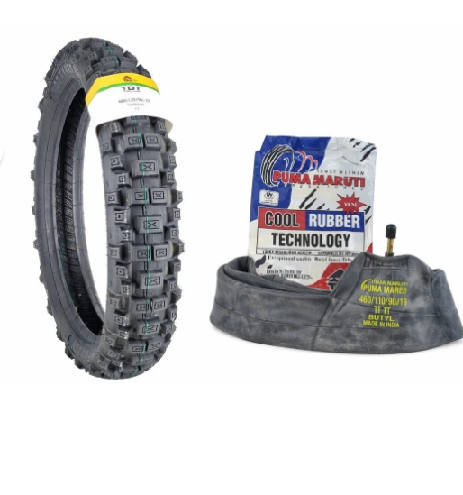 TDT TYRES 460-19(120/90-19) TERRAİN+İÇ LASTİK SET