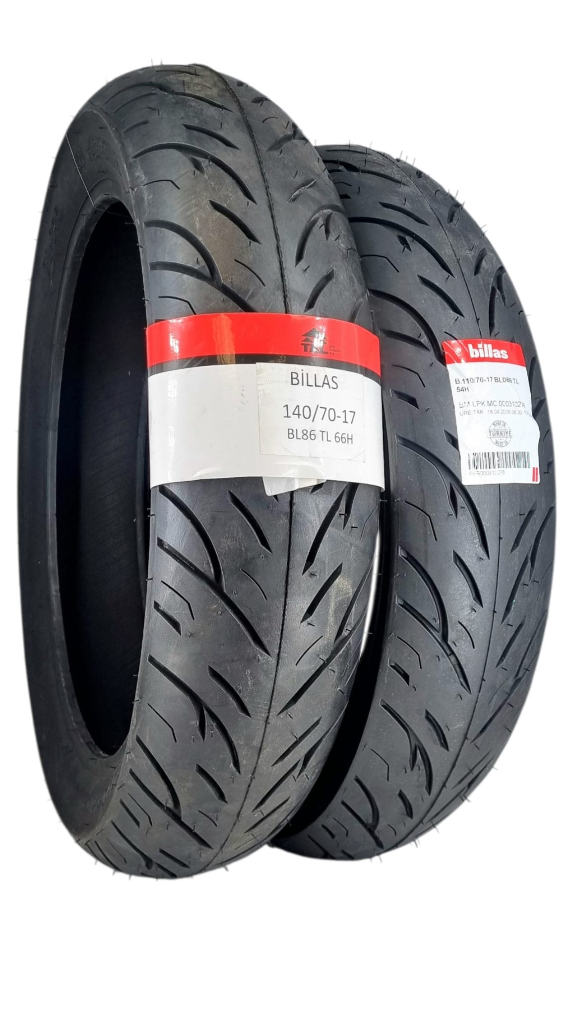 Billas 140/70-17 VE 110/70-17 TL (TUBELESS - DUBLEKS) BL086 MOTOSİKLET LASTİĞİ