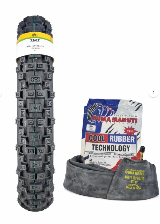 TDT TYRES 120/90-19 TT TERRAİN+İÇ LASTİK SET XTREME